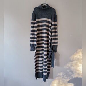 Ann taylor midi turtle neck sweater dress